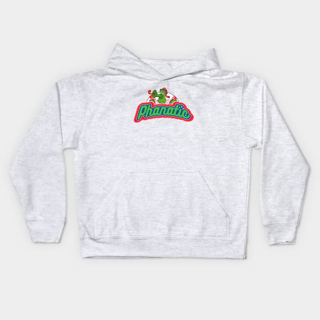 Philly Phanatic Baseball Mascot Design Kids Hoodie by GAMAS Threads